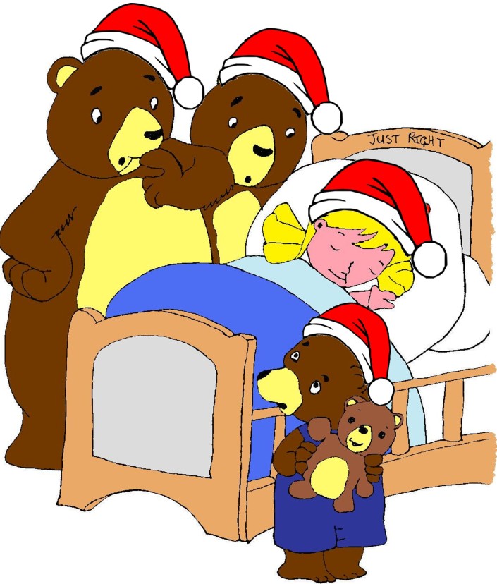Golidlocks And The Bears Christmas Theme